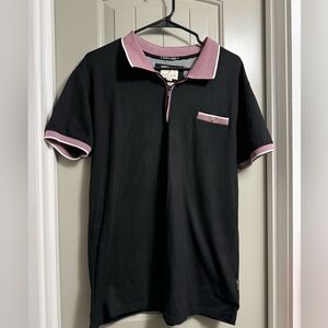 Scott James Black Collared Shirt